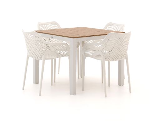 Forza Ripi/Fidenza 90cm dining tuinset 5-delig stapelbaar