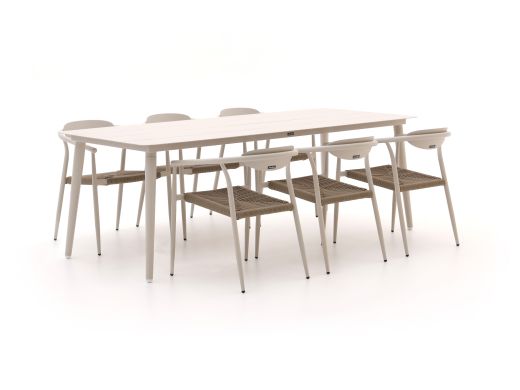 Manifesto Cavone/Sora 220cm dining tuinset 7-delig stapelbaar