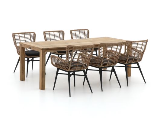 Intenso Asti/ROUGH-S 220cm dining tuinset 7-delig