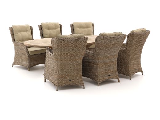 Intenso Milano/ROUGH-Y Ellips 240cm lounge-dining tuinset 7-delig