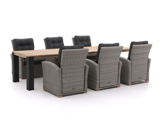 Intenso Mazzano/ROUGH-X 320cm lounge-dining tuinset 7-delig verstelbaar