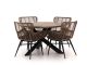 Intenso Asti/Rough-Y Ellips Ø120cm dining tuinset 5-delig