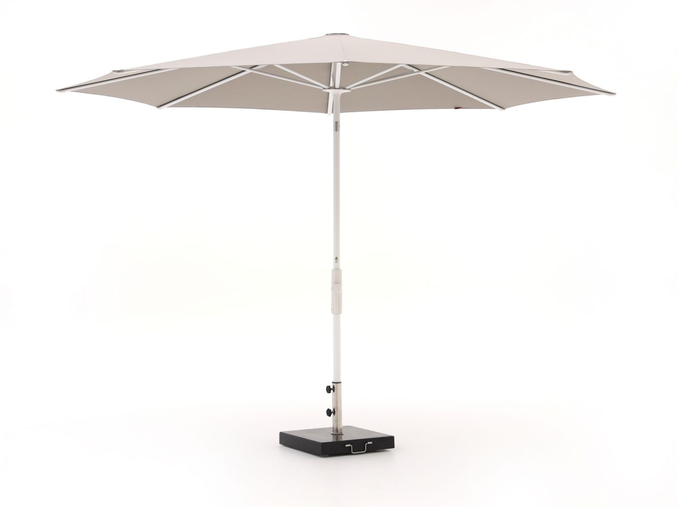 gids Wordt erger Manhattan Shadowline Bonaire parasol 350x350cm - Light Taupe (excl. voet) - Kees Smit
