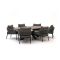 Bellagio Nova Siri /ROUGH-Y Ellips 240cm low dining tuinset 7-delig