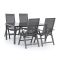 Bellagio Avenza/Caluso 160cm dining tuinset 5-delig verstelbaar