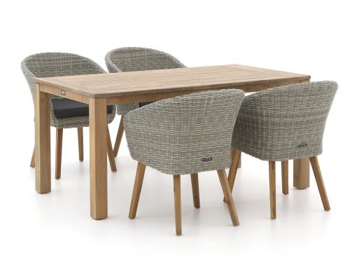 Intenso Tropea/ROUGH-S 160cm dining tuinset 5-delig