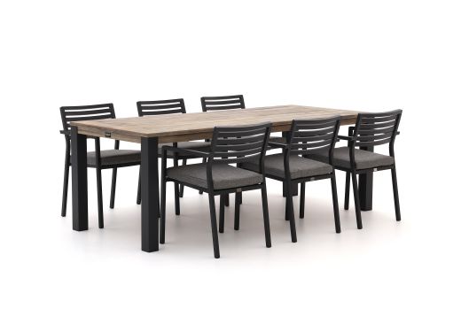 Bellagio Rumo/ROUGH-S 220cm dining tuinset 7-delig