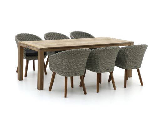 Intenso Tropea/ROUGH-S 220cm dining tuinset 7-delig