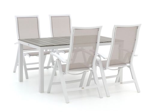 Bellagio Lugo/Fidenza 160cm dining tuinset 5-delig verstelbaar