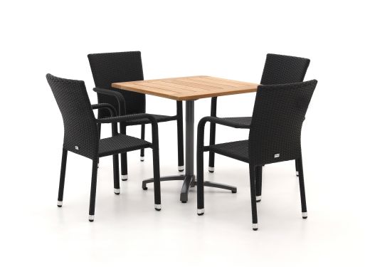 Forza Fossano/Canzo 80cm dining tuinset 5-delig stapelbaar