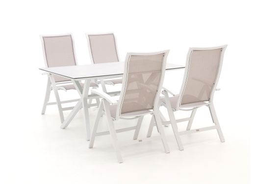 Bellagio Lugo/Moresco 160cm dining tuinset 5-delig verstelbaar