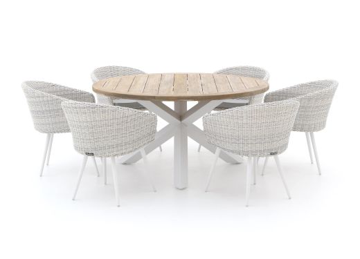 Manifesto Veruno/ROUGH-Y Ø 150cm dining tuinset 7-delig