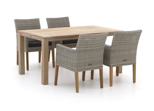 Intenso Lesa/ROUGH-S 160cm dining tuinset 5-delig