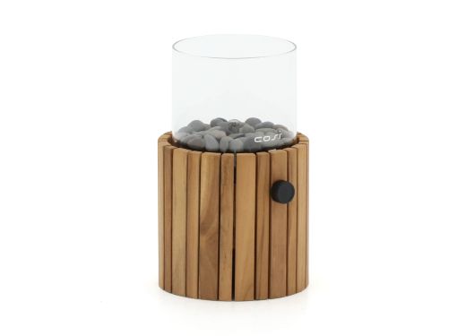 Cosiscoop Timber round gaslantaarn ø 18cm (h:30cm)